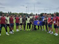 Le régiment de marche du Tchad invité par l’équipe de France de rugby à VII