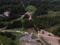 Les vallées touristiques du Vorarlberg et du Tyrol sous les eaux