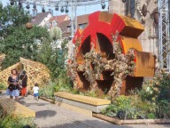 Un jardin éphémère tourné vers le passé et le futur de la ville